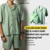 Choral Setelan Aztec Linen Shirt & Aztec Linen Short | Kemeja Linen | Celana Linen